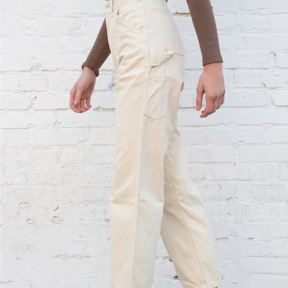 Brandy Melville white Tammy cargo pants